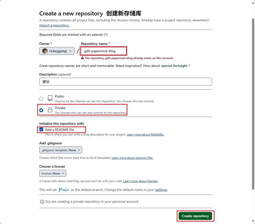 create github rep 2